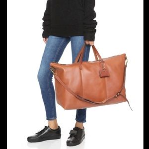 Madewell Transport Weekender in English Saddle